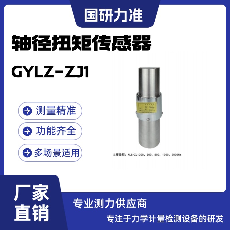 國研力準高精度軸徑扭矩傳感器GYLZ-ZJ1 電機發(fā)動機專用